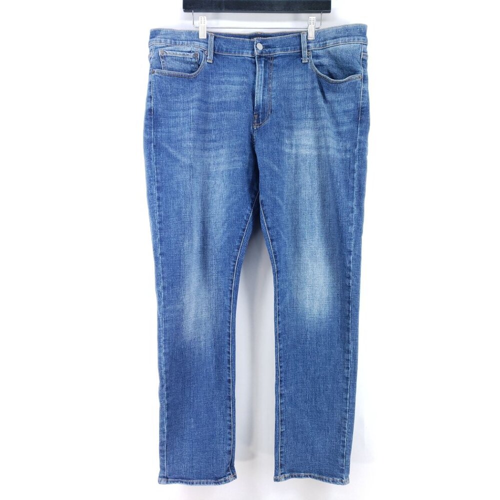 Lucky Brand 410 Athletic Slim Jeans Mens Size 43x33.5 Cotton Blend Denim Blue